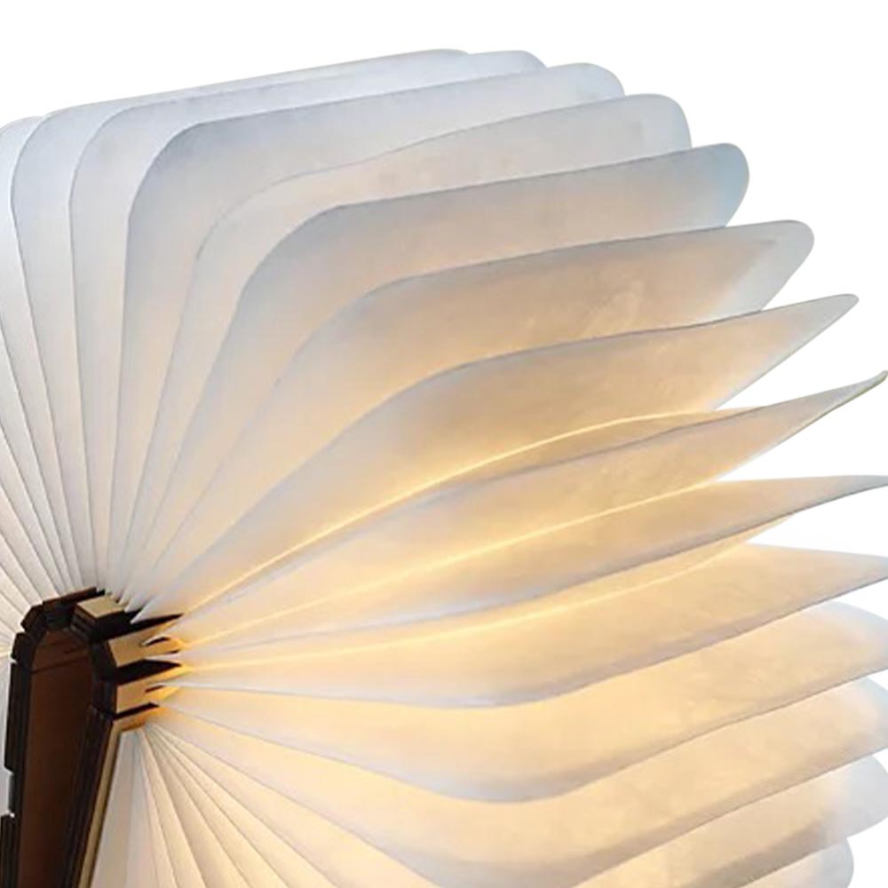 LED Wooden Book Shaped Lamp